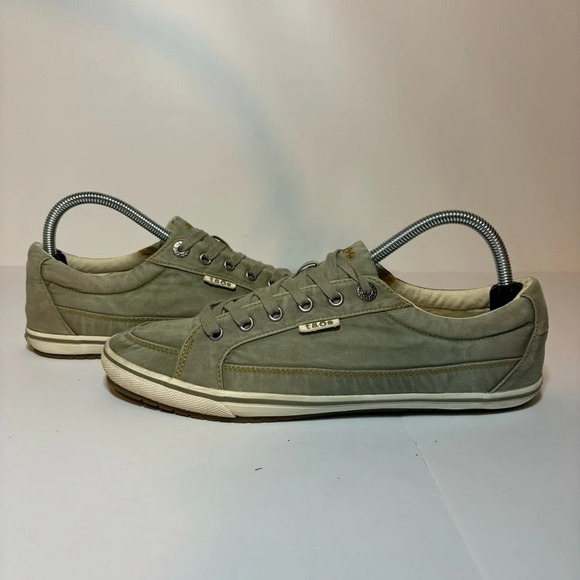 Taos Moc Star Womens Size 11 Distressed Sage Lace Up Shoe Casual Sneaker - Picture 4 of 9